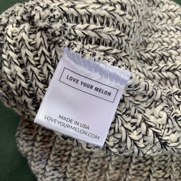 love your melon | black speckled beanie one size - Picture 8 of 9